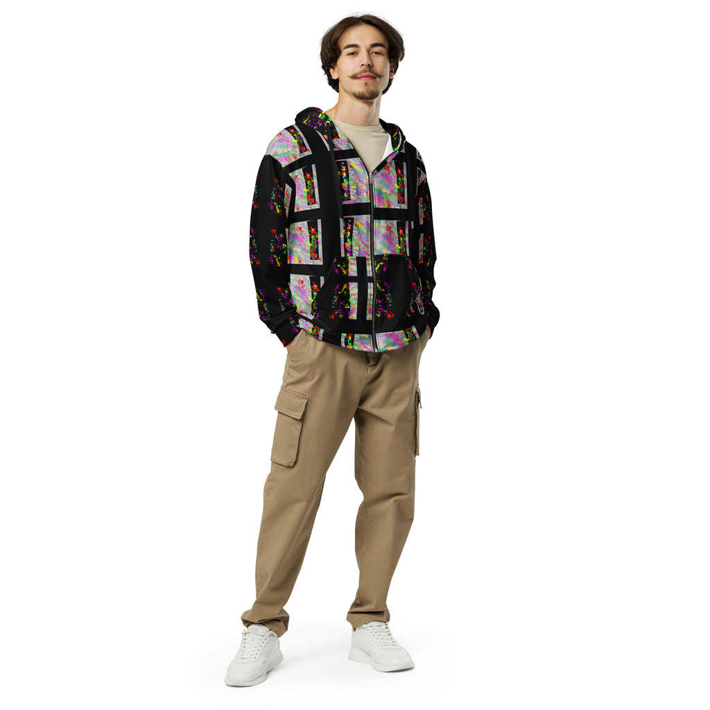 Agape Love Wins Black - Unisex zip hoodie (Sizes Run Small)