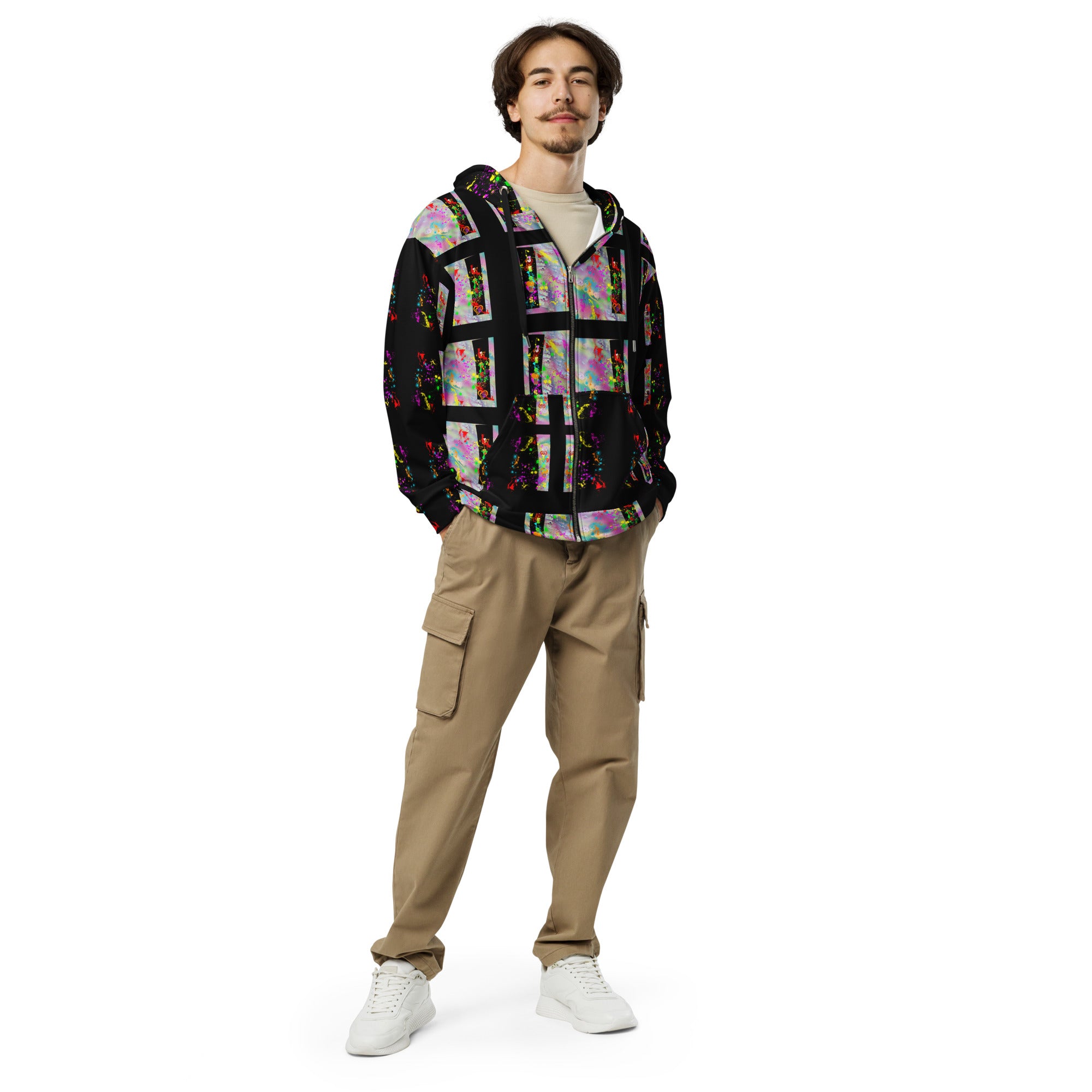 Agape Love Wins Black - Unisex zip hoodie (Sizes Run Small)