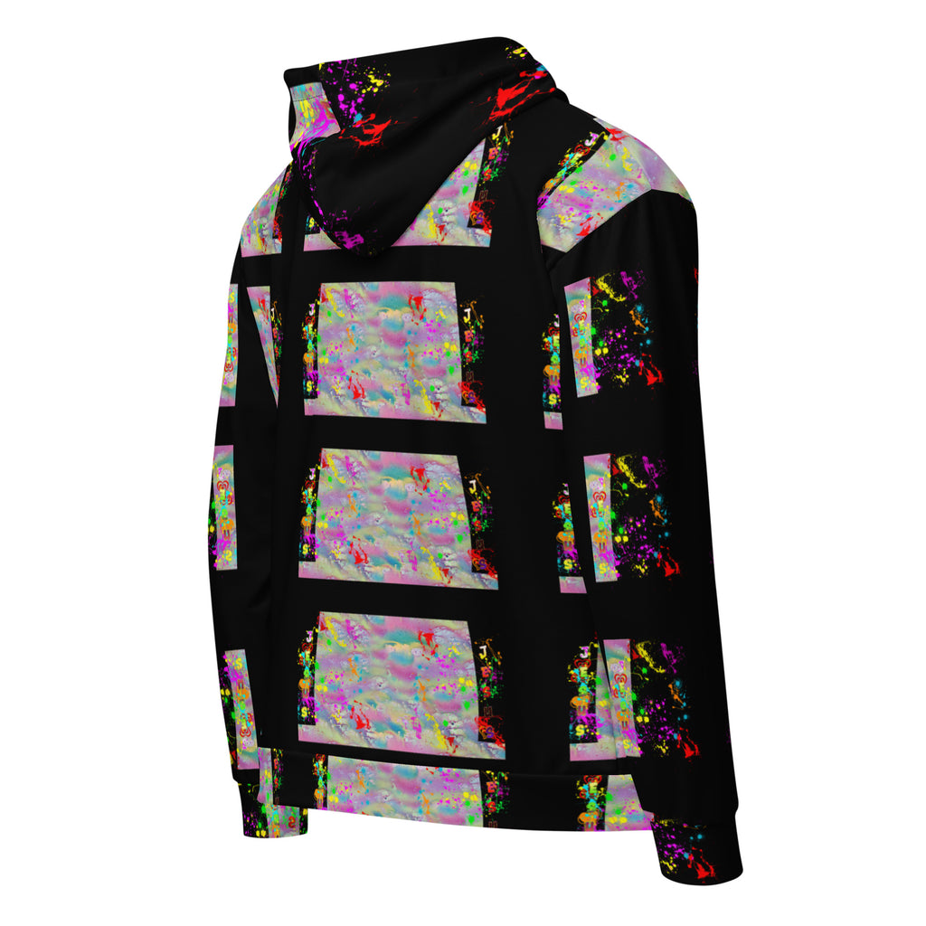 Agape Love Wins Black - Unisex zip hoodie (Sizes Run Small)