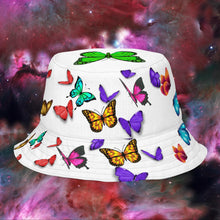 Load image into Gallery viewer, Hearts &amp; Butterflies - Reversible bucket hat
