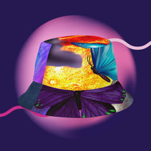 Load image into Gallery viewer, Space &amp; Butterflies - Reversible bucket hat
