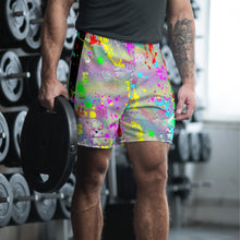 Load image into Gallery viewer, Agape Love Wins Jesus Water Color - All-Over Print Unisex Athletic Long Shorts
