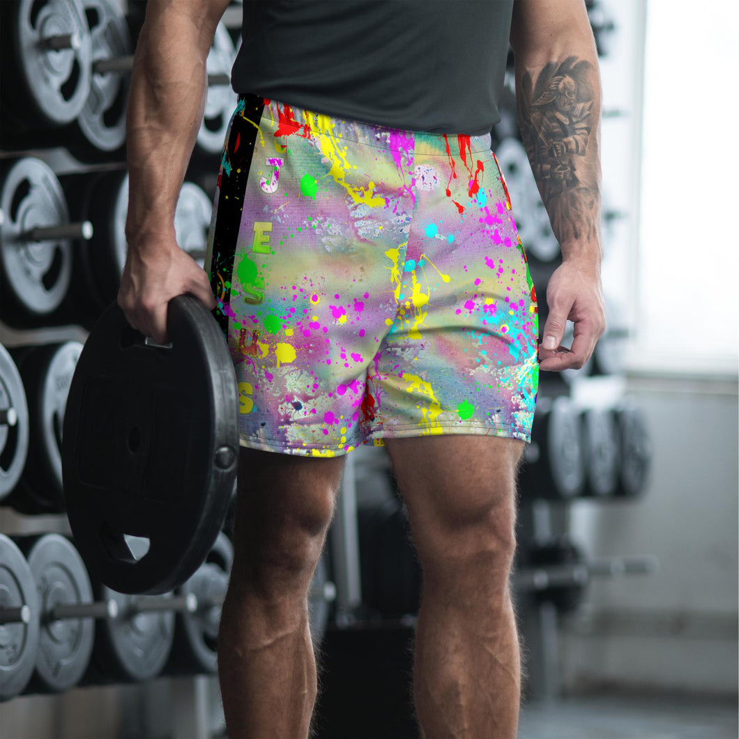 Agape Love Wins Jesus Water Color - All-Over Print Unisex Athletic Long Shorts