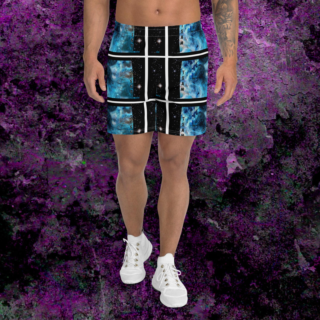 Only Team Jesus Turquoise - All-Over Print Unisex Athletic Long Shorts