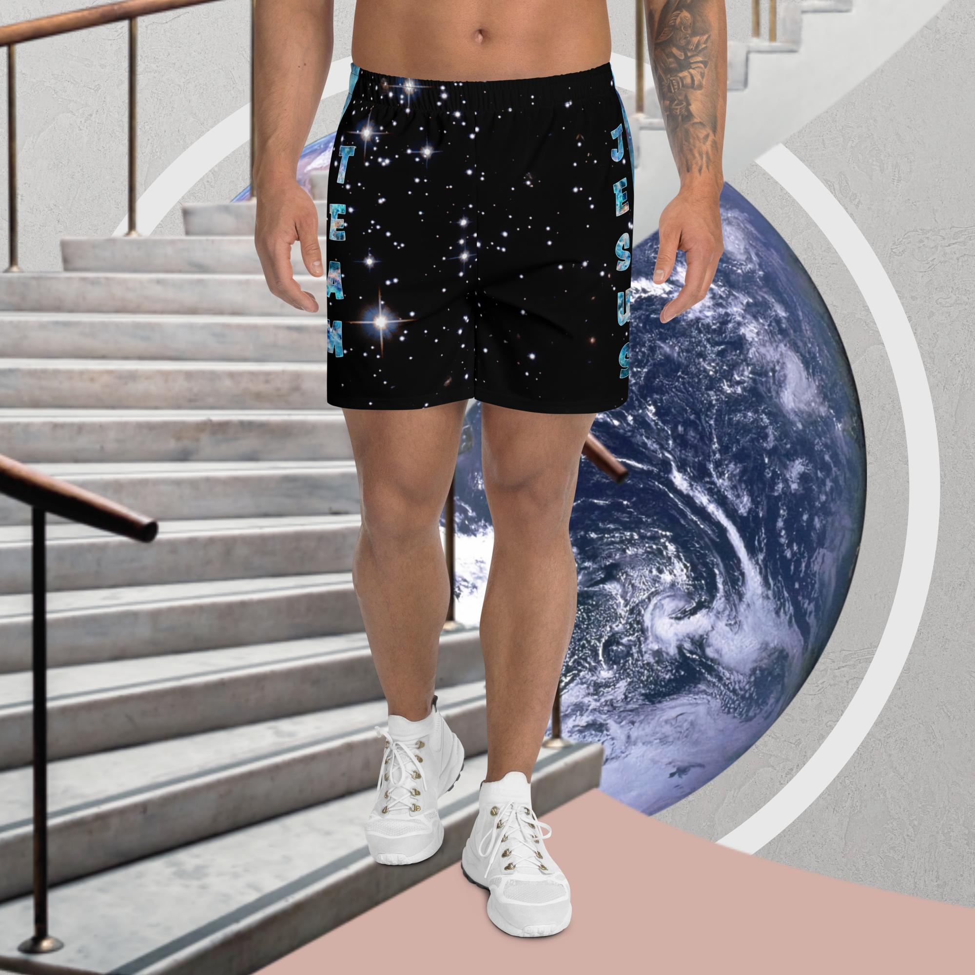 Team Jesus Space - All-Over Print Unisex Athletic Long Shorts