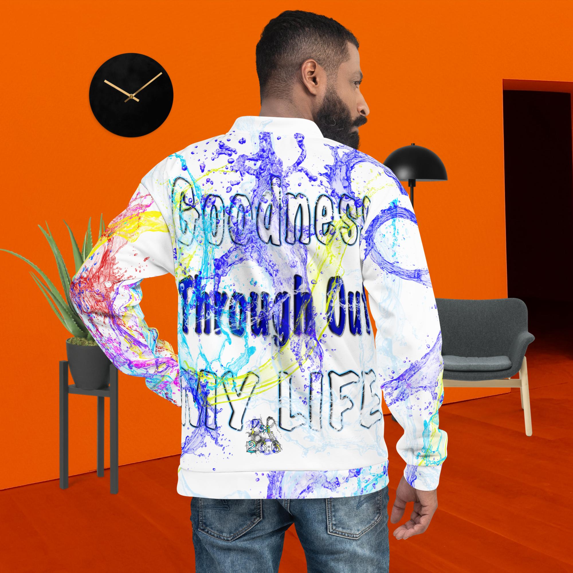 I See Evidence of God’s - White-Unisex Bomber Jacket