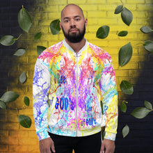 Load image into Gallery viewer, I See Evidence of God’s Goodness White - Unisex Bomber Jacket
