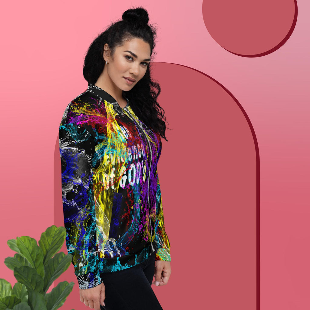 I See Evidence of God’s Goodness Black - Unisex Bomber Jacket