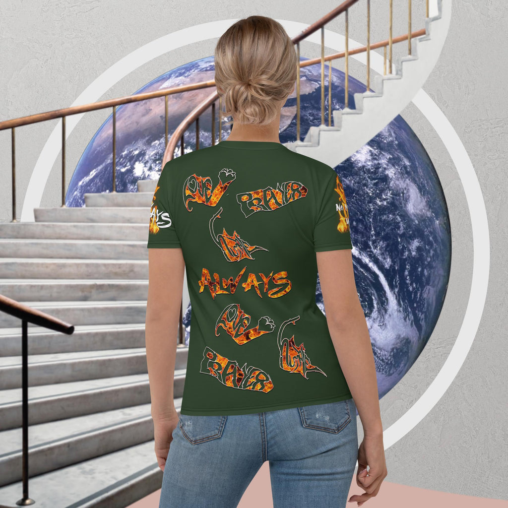 Always Love, Be Humble & Prayer Green - Women's Short-Sleeve T-shirt