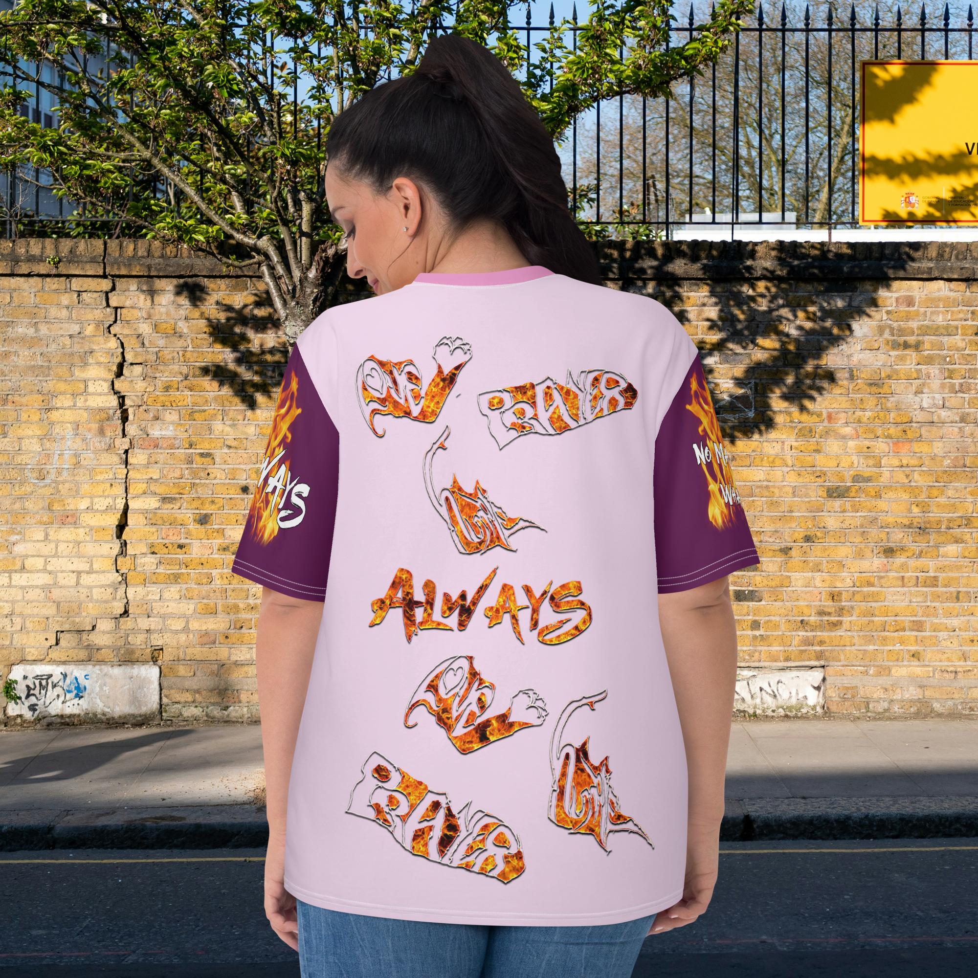 Always Love, Be Humble & Pray (Mauve, Purple & Light Pink) - Women's Short-Sleeve T-shirt