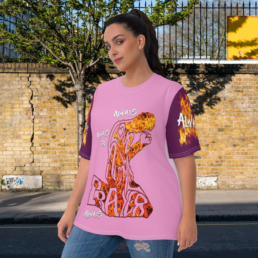 Always Love, Be Humble & Pray (Mauve, Purple & Light Pink) - Women's Short-Sleeve T-shirt