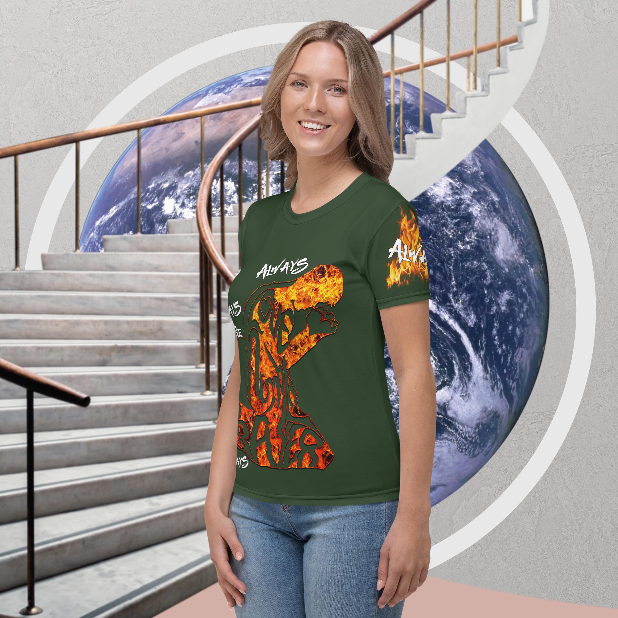 Always Love, Be Humble & Prayer Green - Women's Short-Sleeve T-shirt