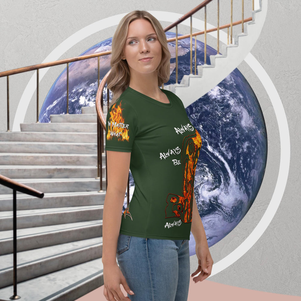 Always Love, Be Humble & Prayer Green - Women's Short-Sleeve T-shirt