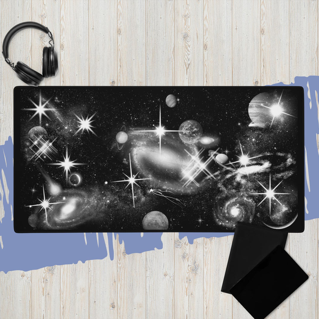 Galaxy (Black & White ) - Gaming mouse pad