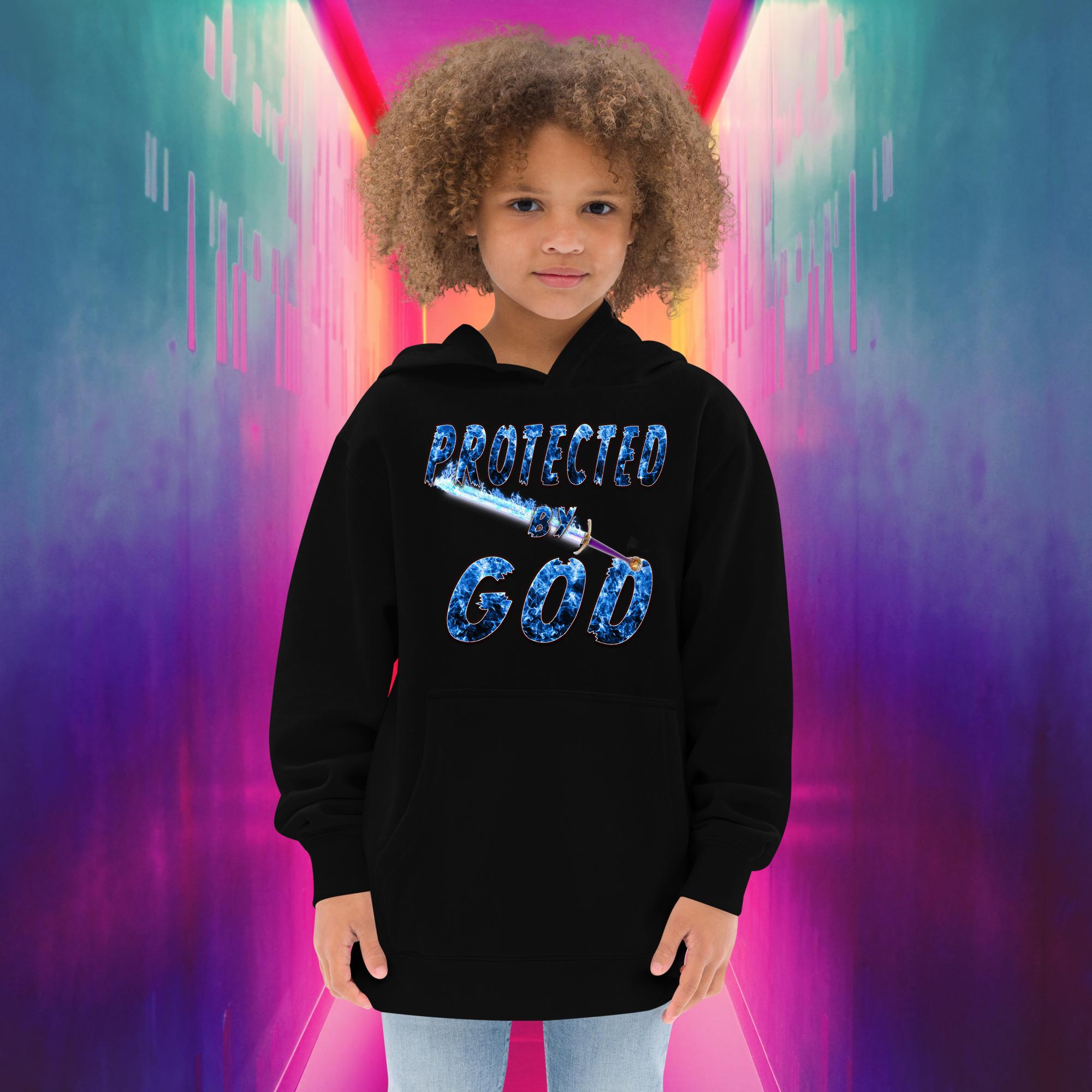 Protected By God Always - Kids fleece hoodie Cotton Heritage Y2550