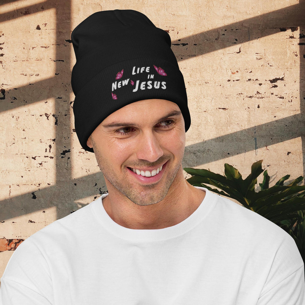 New Life in JESUS - Embroidered Beanie