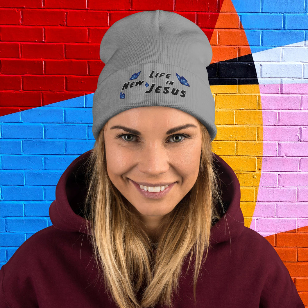 New Life in JESUS - Embroidered Beanie