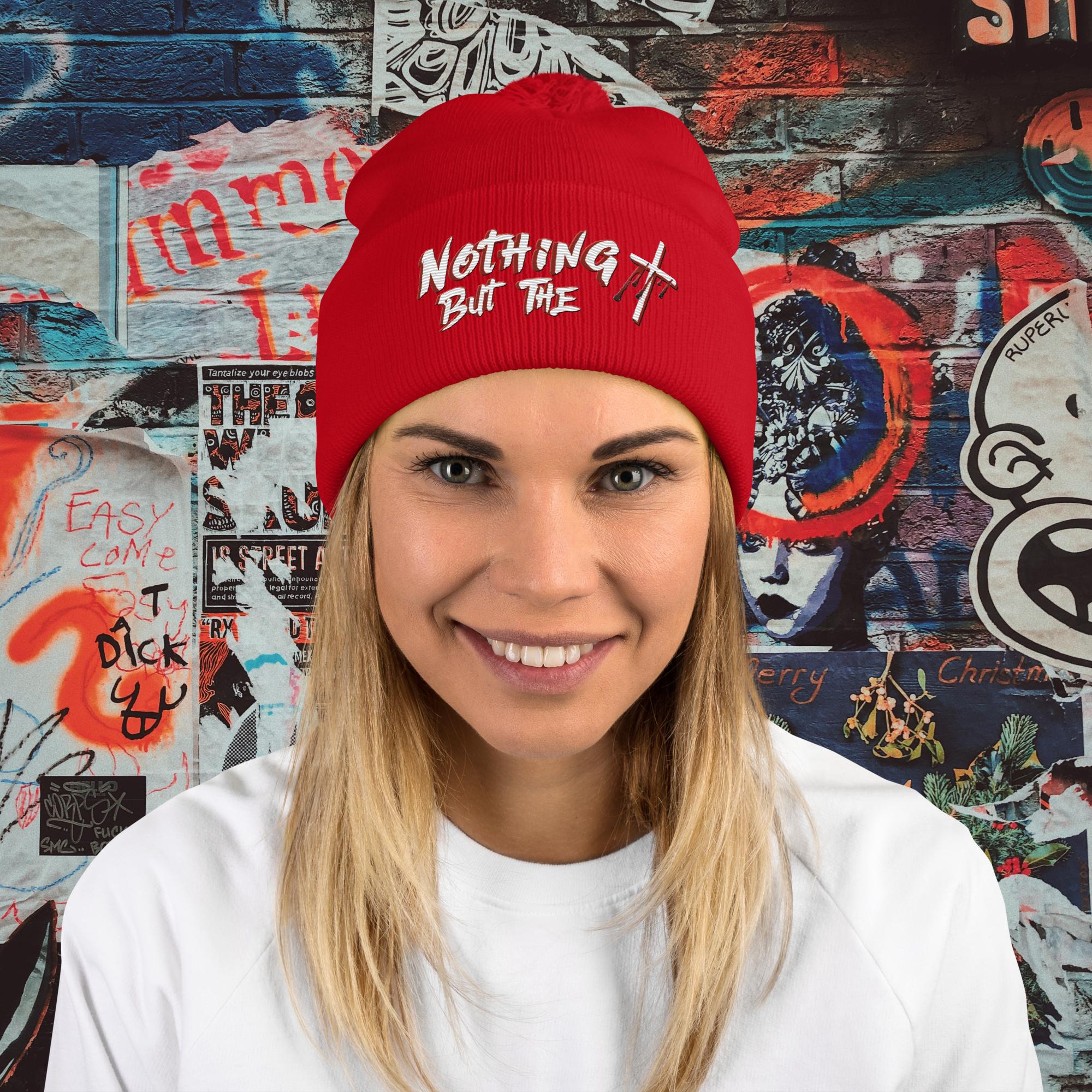 Nothing But The Blood - Pom-Pom Beanie