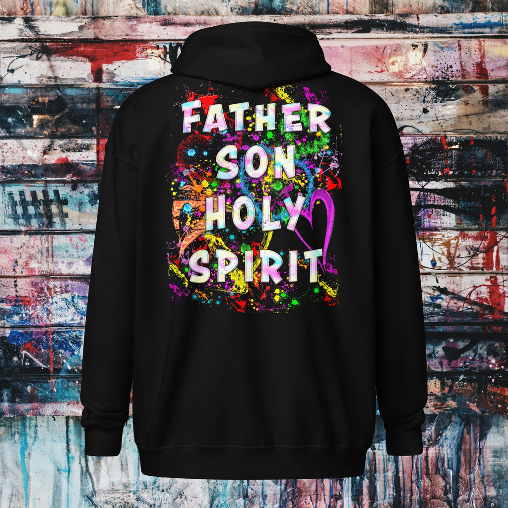 Agape Love Wins Father Son & Holy Spirit - Unisex heavy blend zip hoodie (GILDAN 18600)