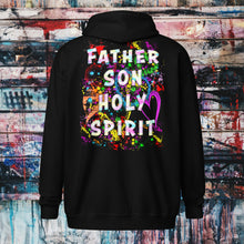 Load image into Gallery viewer, Agape Love Wins Father Son &amp; Holy Spirit - Unisex heavy blend zip hoodie
