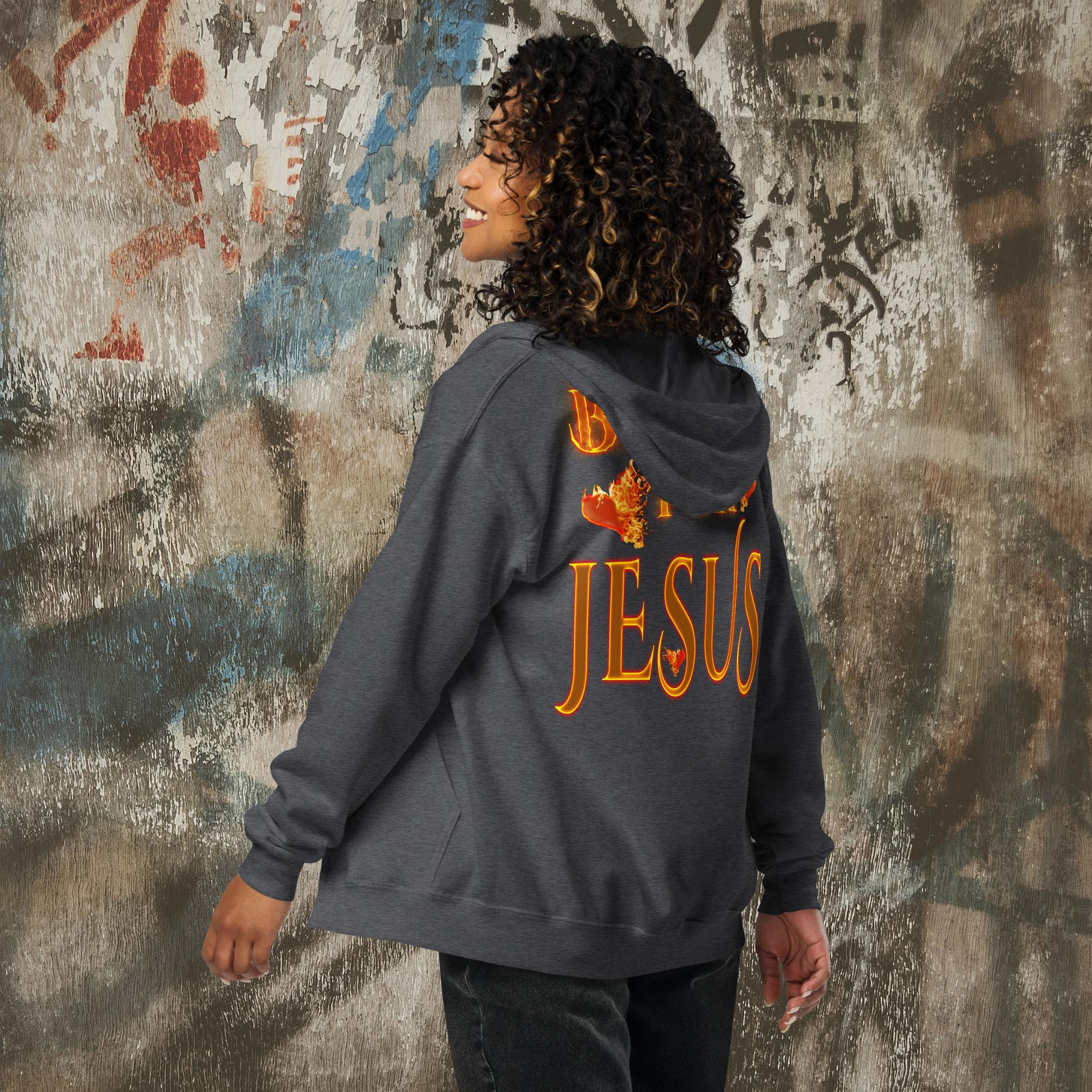 My Heart Burns - Unisex heavy blend zip hoodie (GILDAN 18600)