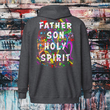 Load image into Gallery viewer, Agape Love Wins Father Son &amp; Holy Spirit - Unisex heavy blend zip hoodie
