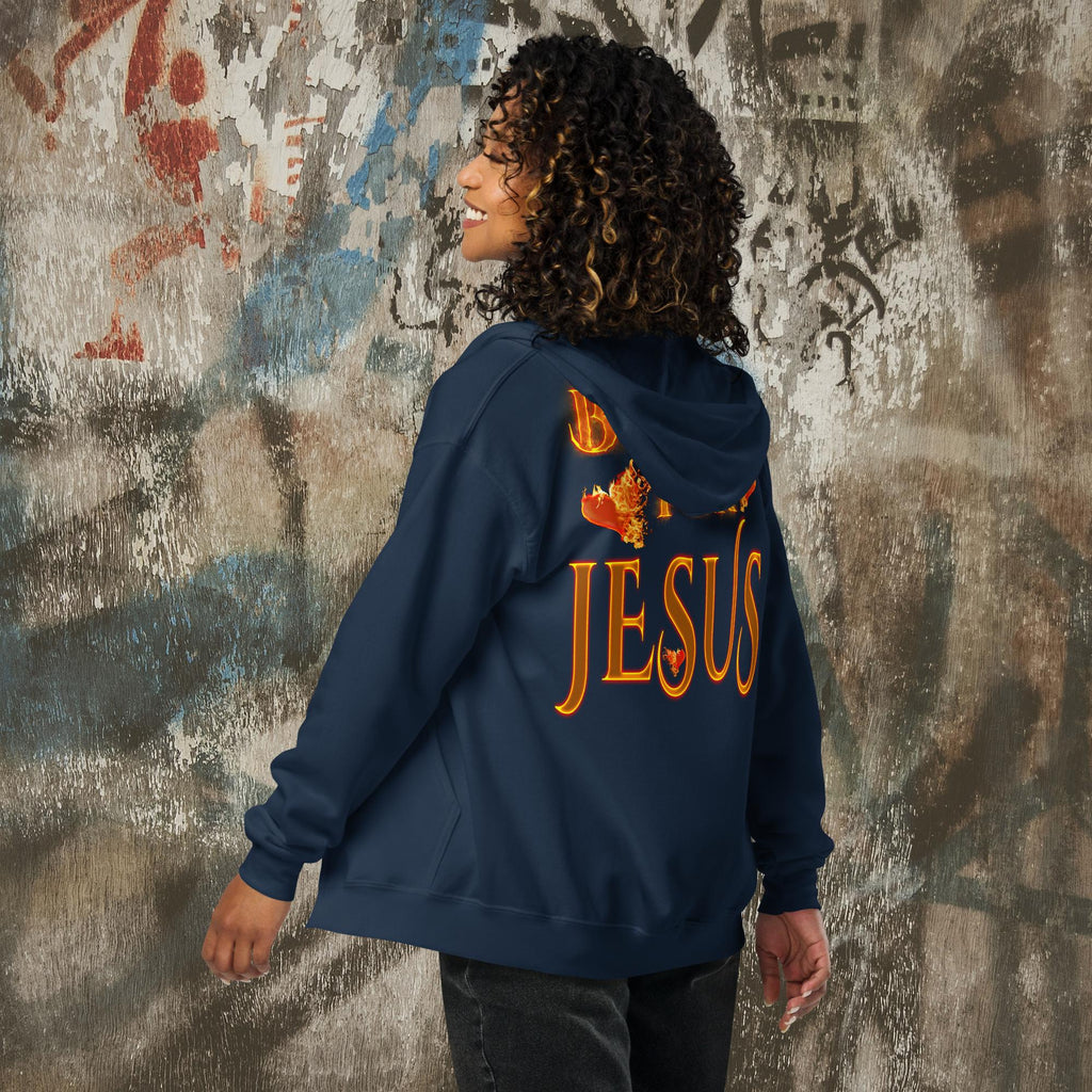 My Heart Burns - Unisex heavy blend zip hoodie (GILDAN 18600)