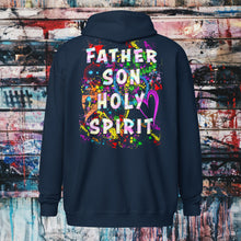 Load image into Gallery viewer, Agape Love Wins Father Son &amp; Holy Spirit - Unisex heavy blend zip hoodie
