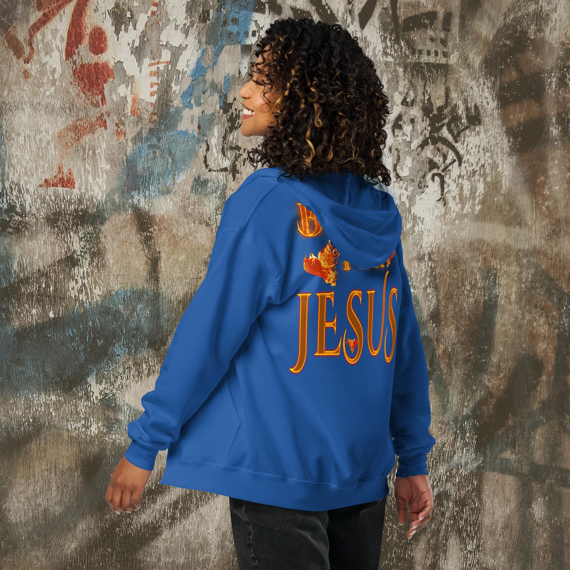 My Heart Burns - Unisex heavy blend zip hoodie (GILDAN 18600)