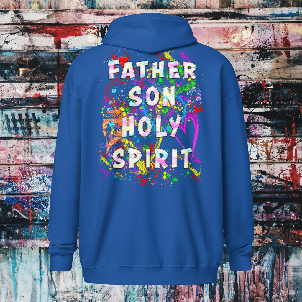 Agape Love Wins Father Son & Holy Spirit - Unisex heavy blend zip hoodie (GILDAN 18600)