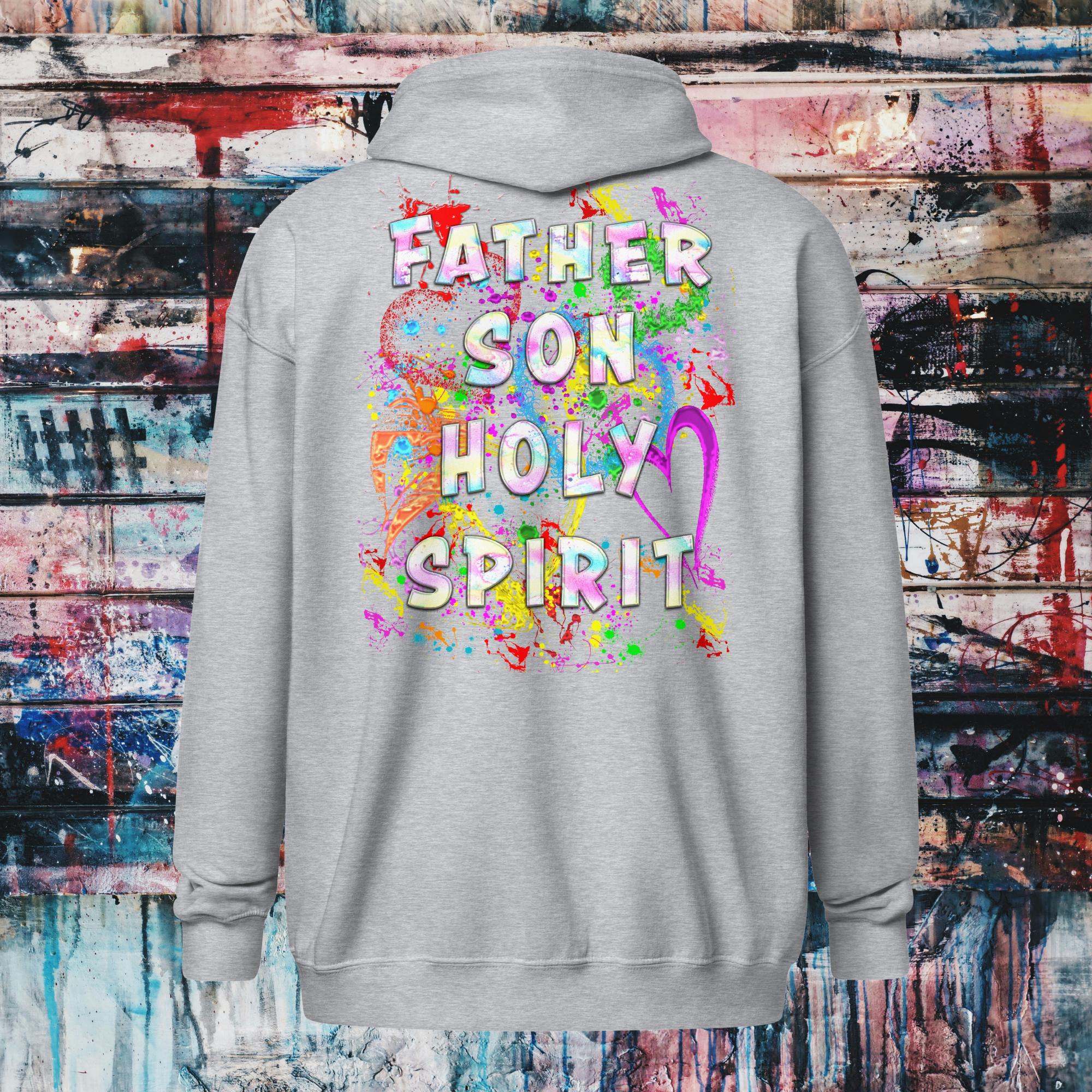 Agape Love Wins Father Son & Holy Spirit - Unisex heavy blend zip hoodie (GILDAN 18600)