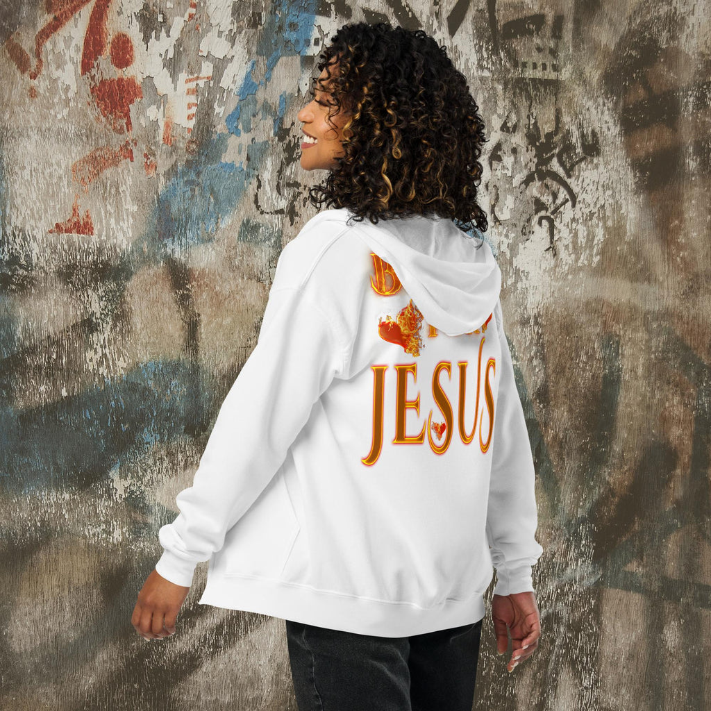 My Heart Burns - Unisex heavy blend zip hoodie (GILDAN 18600)