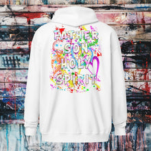 Load image into Gallery viewer, Agape Love Wins Father Son &amp; Holy Spirit - Unisex heavy blend zip hoodie
