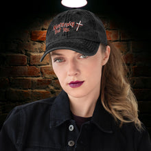 Load image into Gallery viewer, Nothing but the Blood w/Cross - Vintage Cotton Twill Cap
