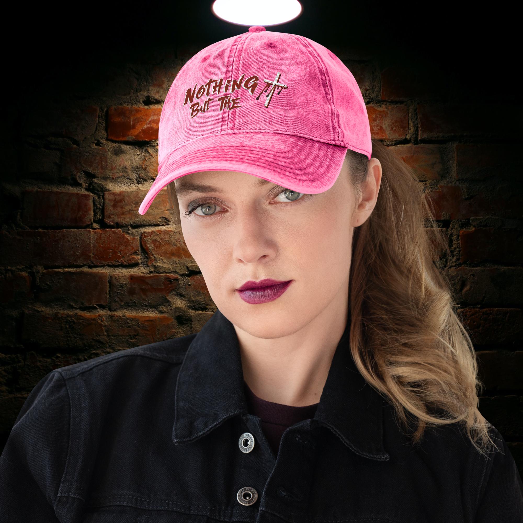 Nothing but the Blood w/Cross - Vintage Cotton Twill Cap OTTO CAP 18-1248