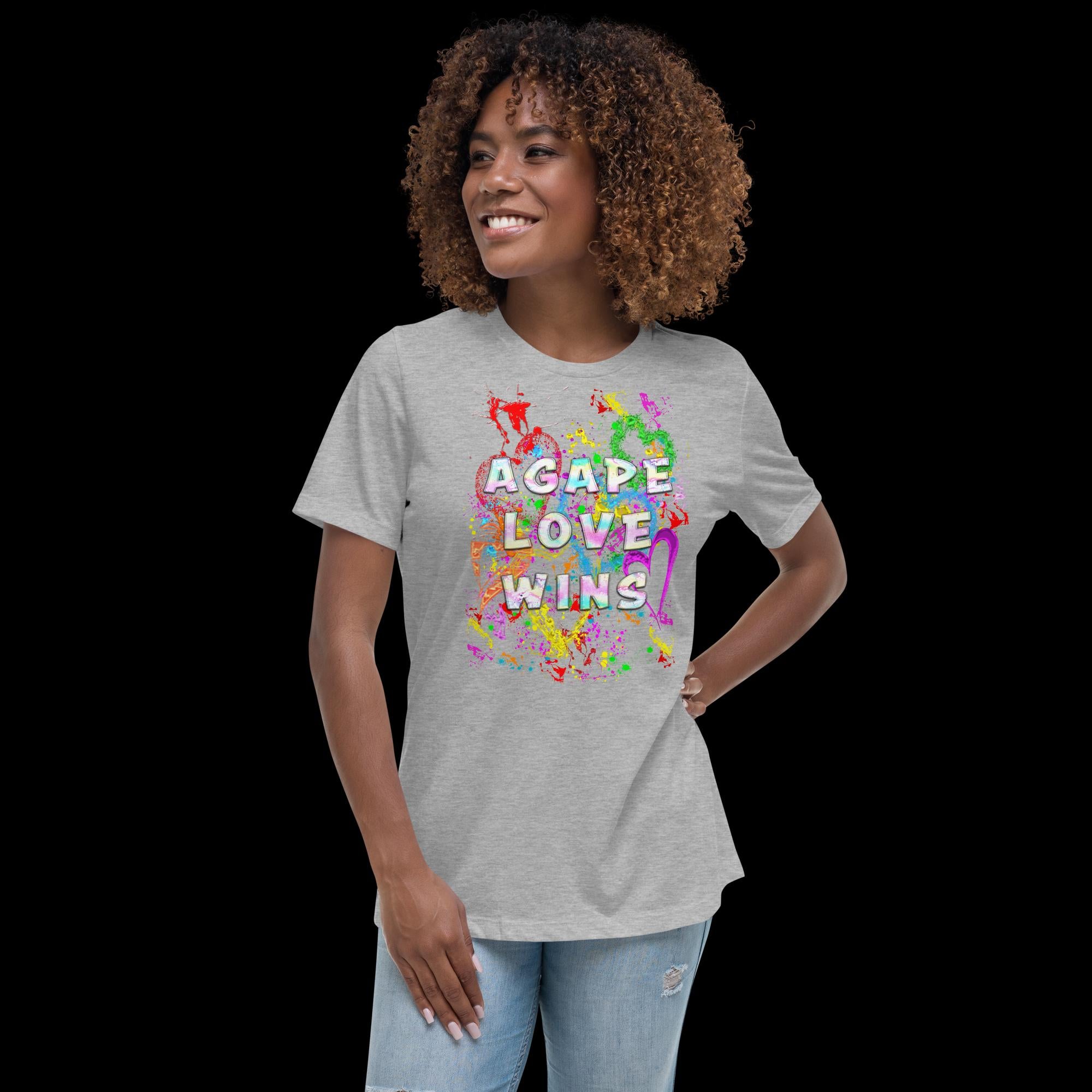 Agape Love Wins Father Son & Holy Spirit - Women's Relaxed T-Shirt