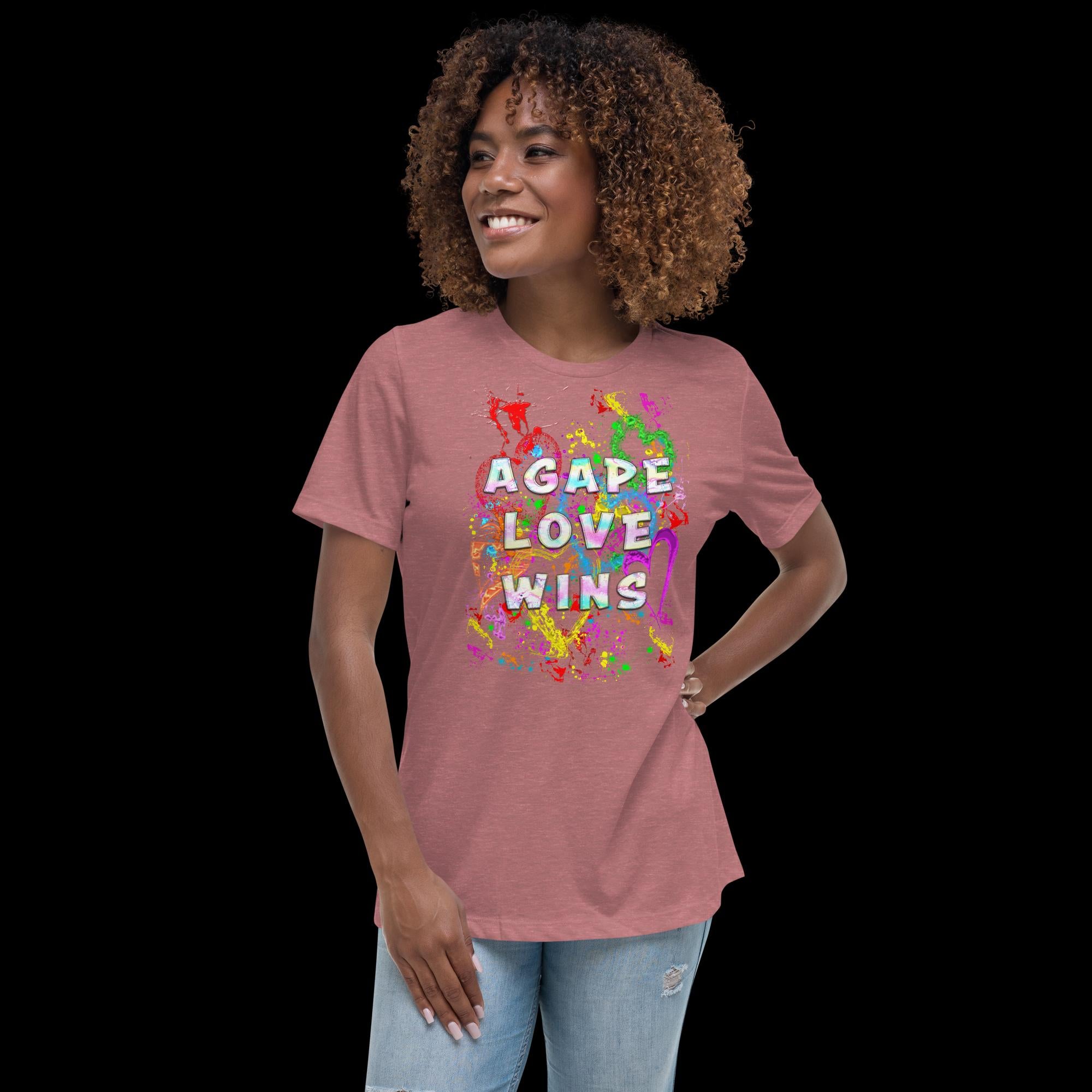Agape Love Wins Father Son & Holy Spirit - Women's Relaxed T-Shirt