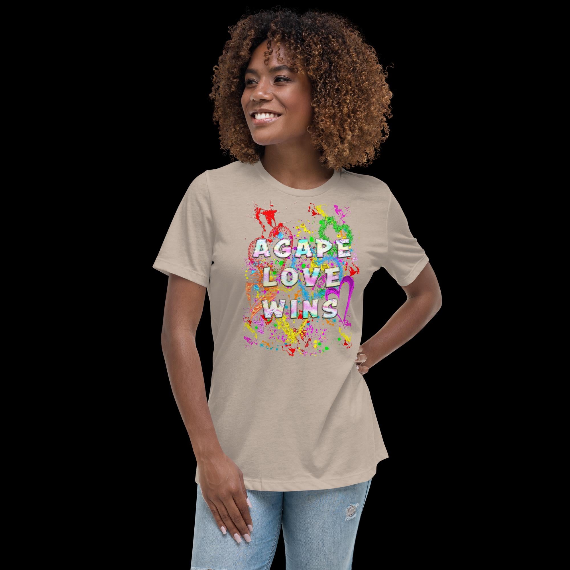 Agape Love Wins Father Son & Holy Spirit - Women's Relaxed T-Shirt