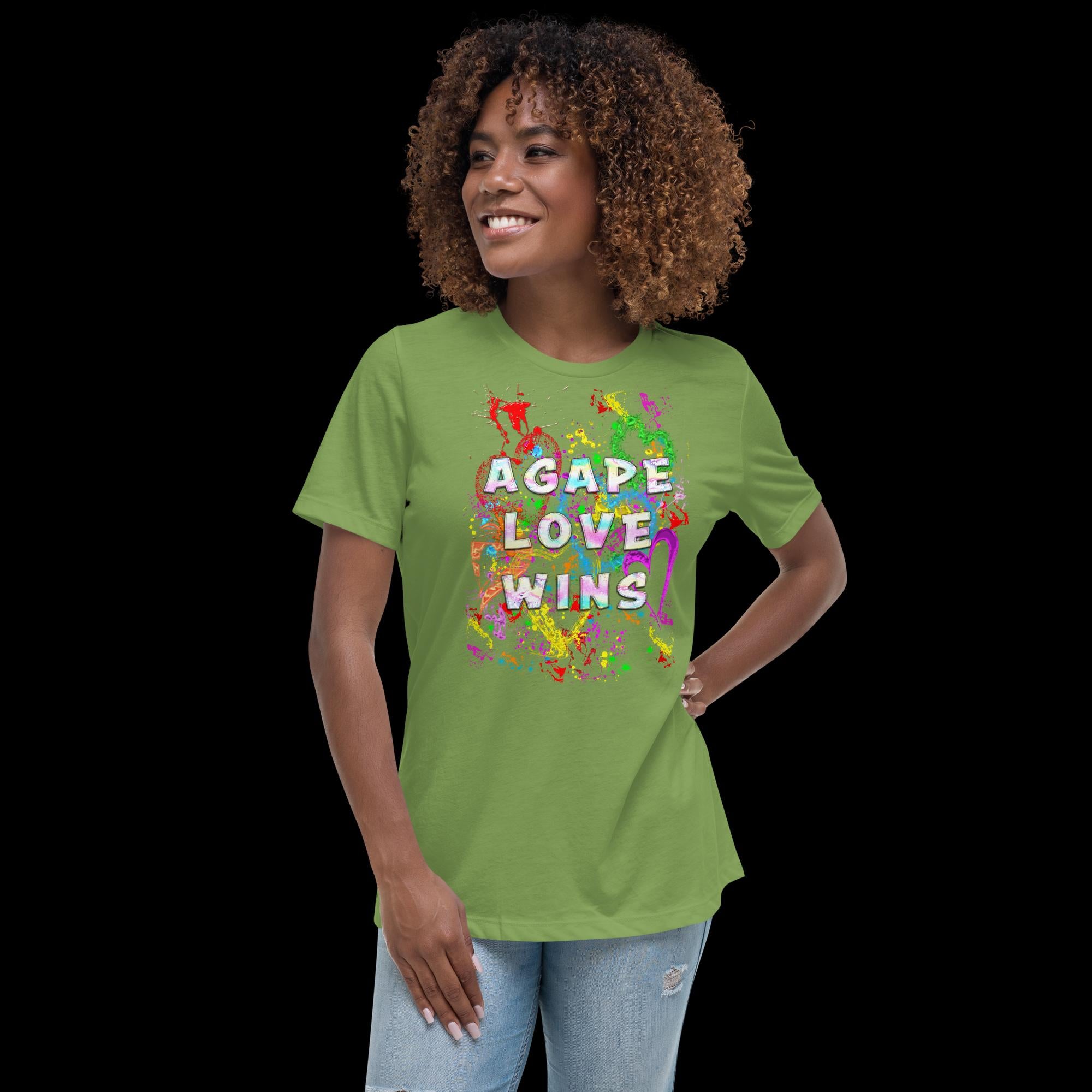 Agape Love Wins Father Son & Holy Spirit - Women's Relaxed T-Shirt