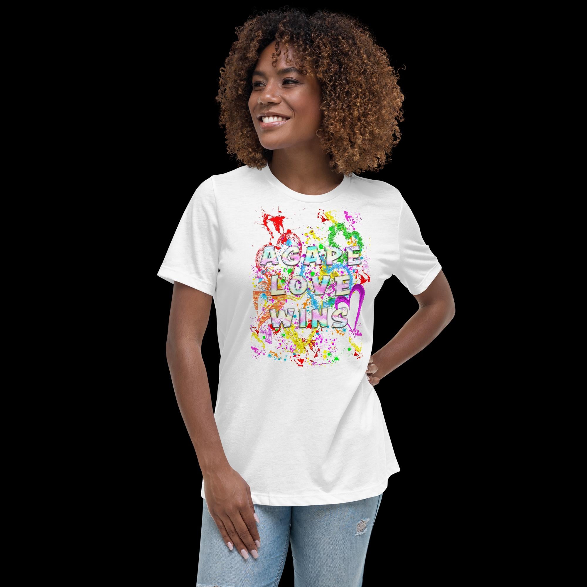 Agape Love Wins Father Son & Holy Spirit - Women's Relaxed T-Shirt