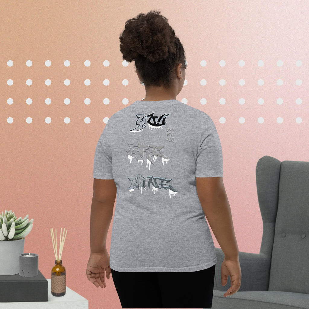 JESUS said You Are Mine Isa. 43:1 NLT - Youth Short Sleeve T-Shirt  Bella + Canvas 3001Y
