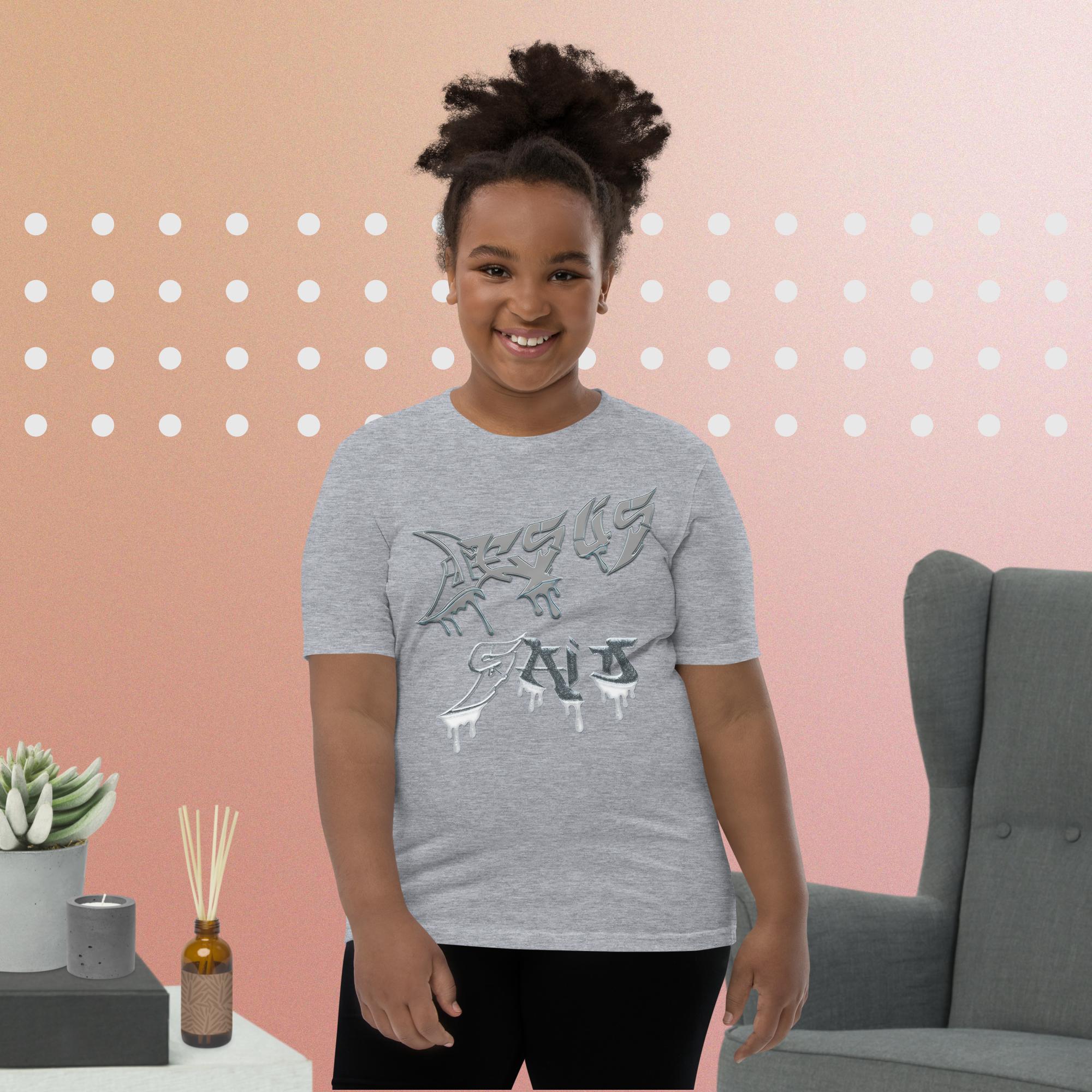 JESUS said You Are Mine Isa. 43:1 NLT - Youth Short Sleeve T-Shirt  Bella + Canvas 3001Y