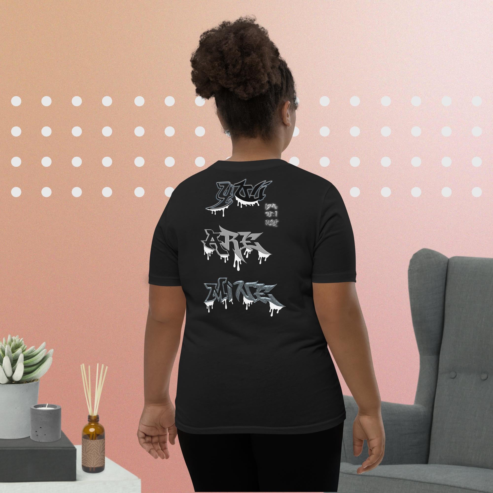 JESUS said You Are Mine Isa. 43:1 NLT - Youth Short Sleeve T-Shirt  Bella + Canvas 3001Y