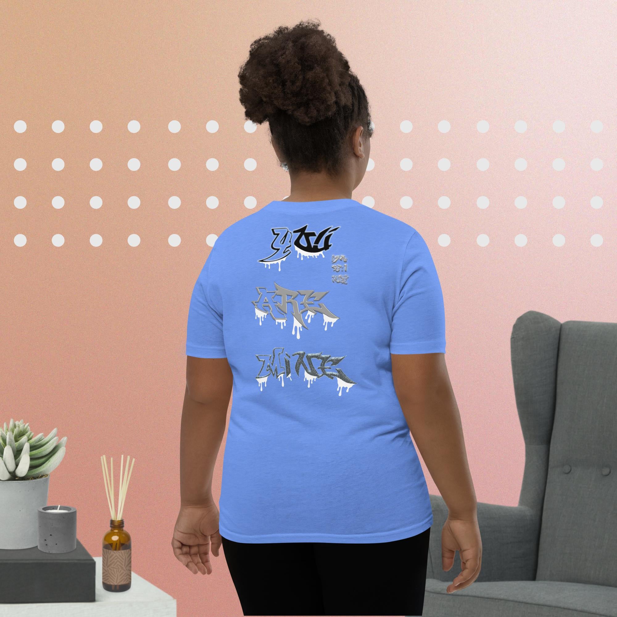 JESUS said You Are Mine Isa. 43:1 NLT - Youth Short Sleeve T-Shirt  Bella + Canvas 3001Y