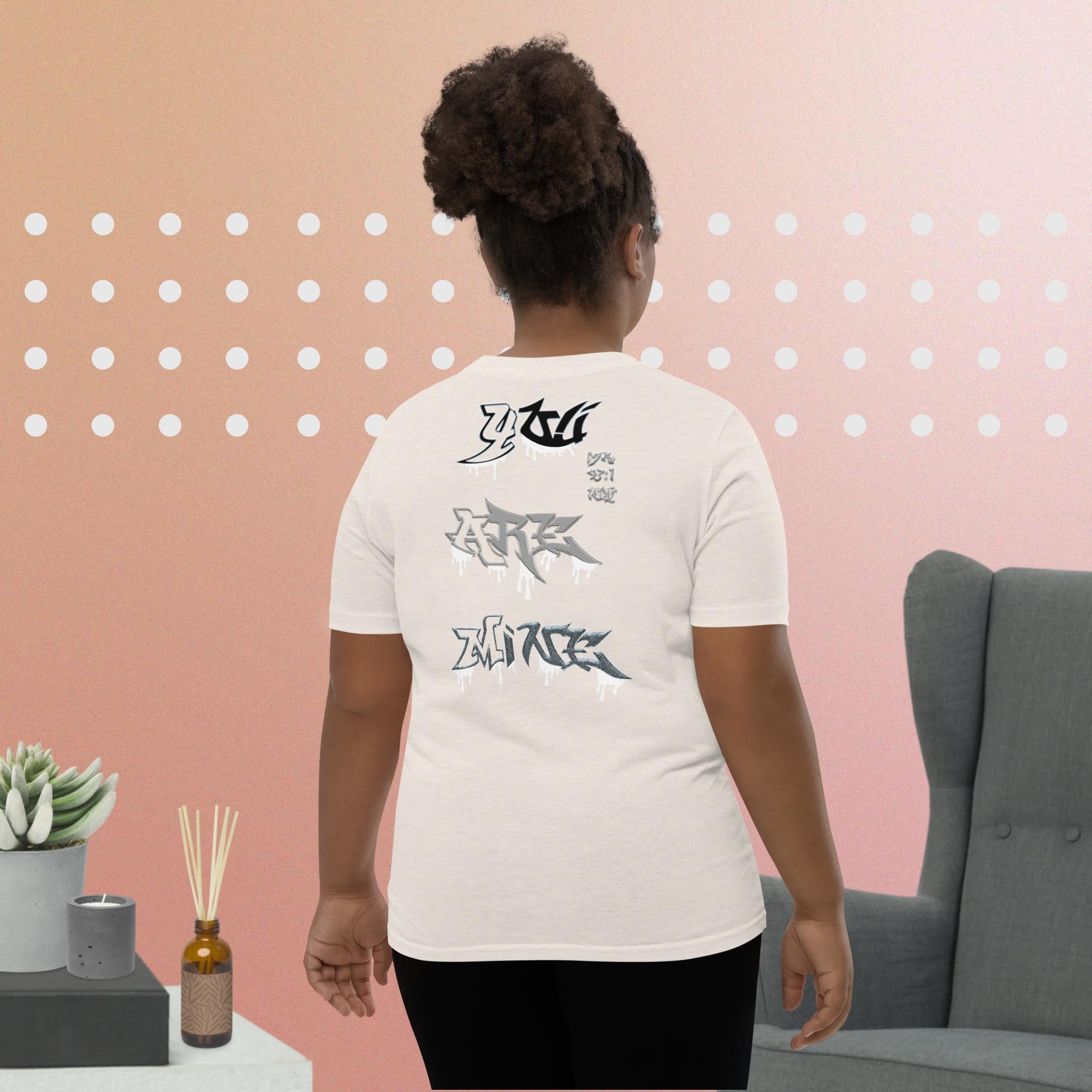 JESUS said You Are Mine Isa. 43:1 NLT - Youth Short Sleeve T-Shirt  Bella + Canvas 3001Y
