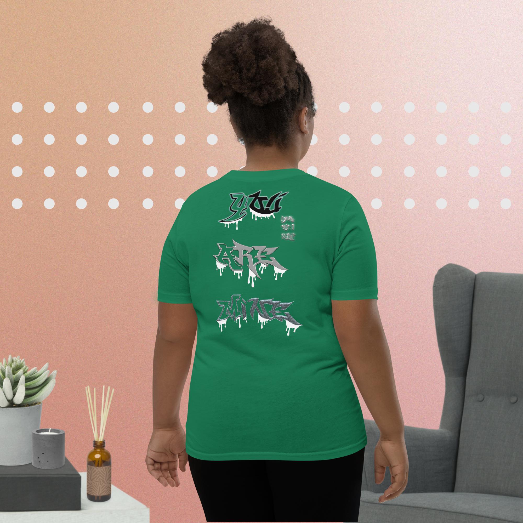 JESUS said You Are Mine Isa. 43:1 NLT - Youth Short Sleeve T-Shirt  Bella + Canvas 3001Y