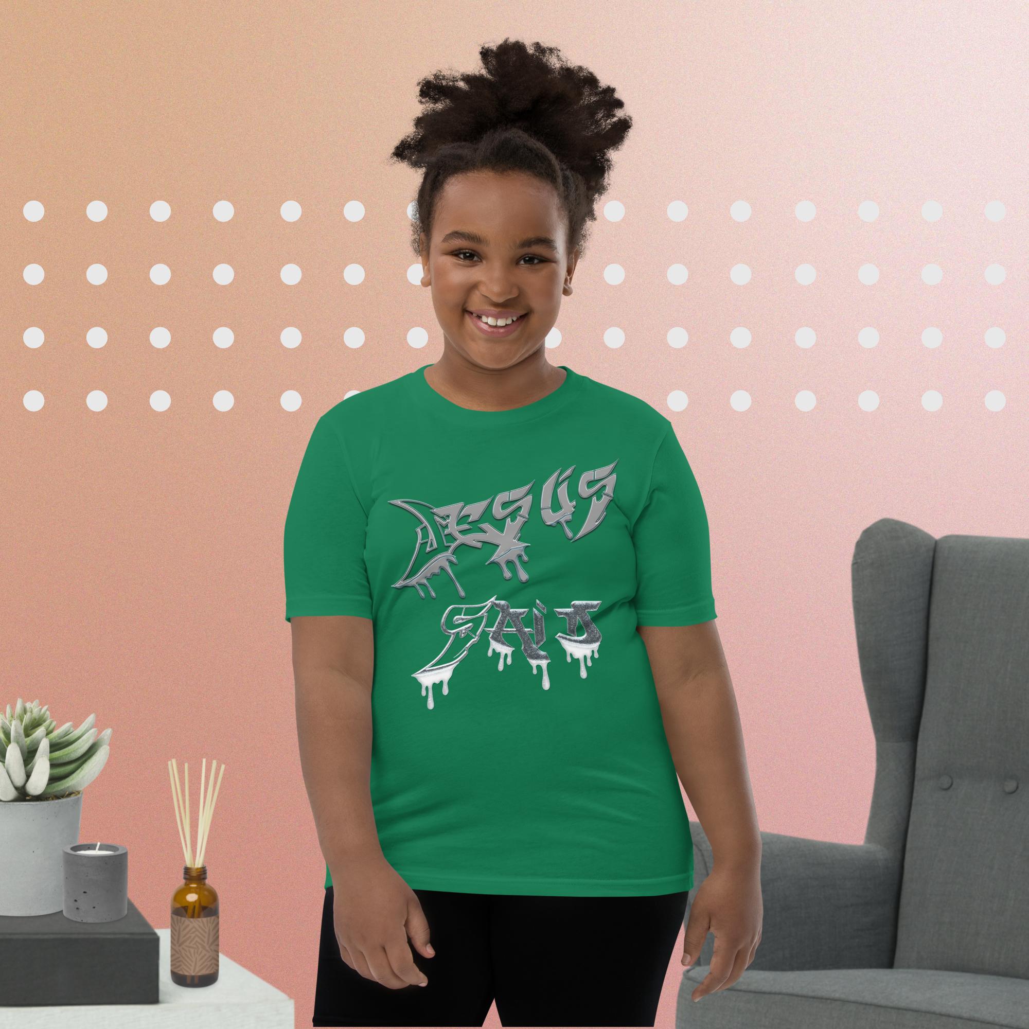 JESUS said You Are Mine Isa. 43:1 NLT - Youth Short Sleeve T-Shirt  Bella + Canvas 3001Y