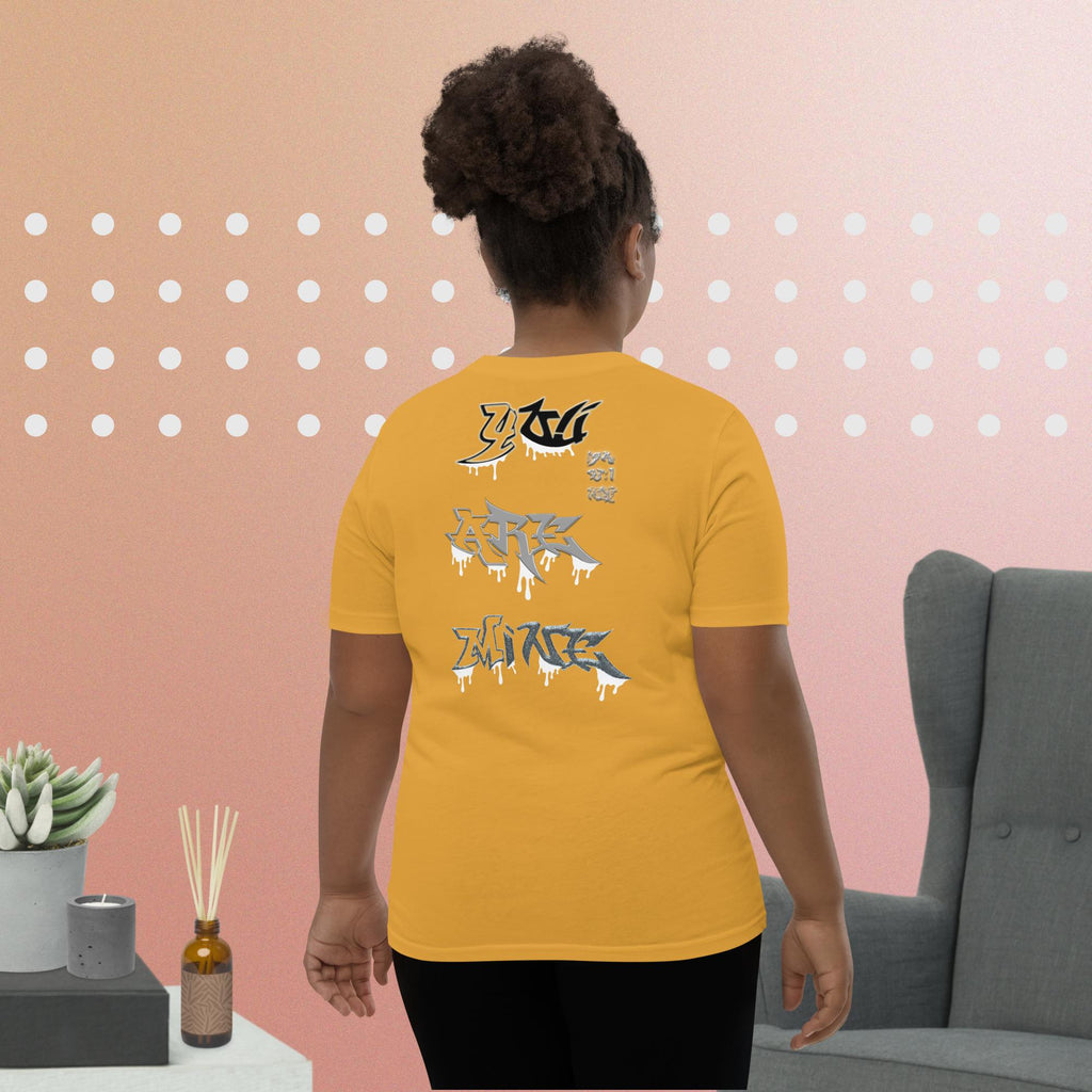 JESUS said You Are Mine Isa. 43:1 NLT - Youth Short Sleeve T-Shirt  Bella + Canvas 3001Y