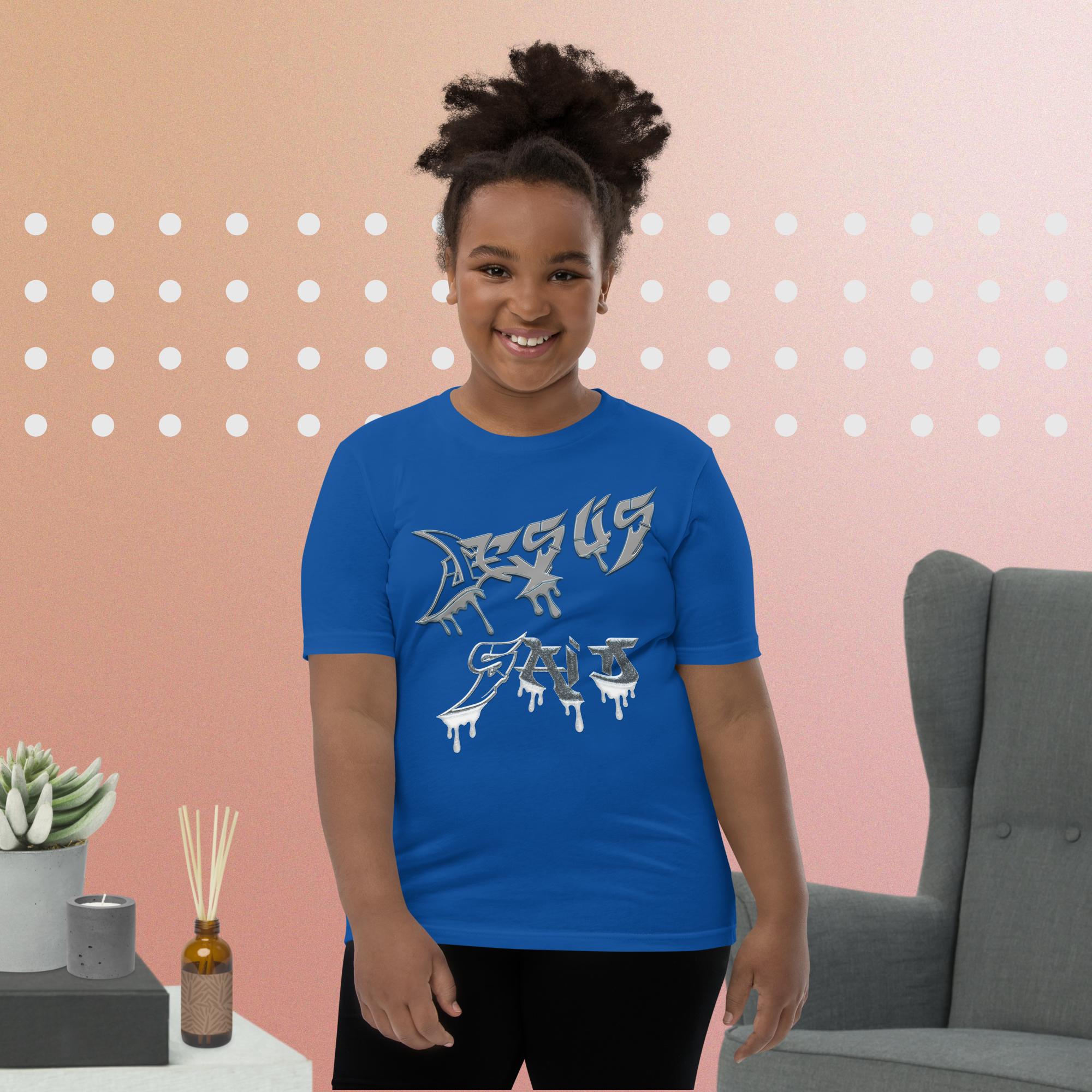 JESUS said You Are Mine Isa. 43:1 NLT - Youth Short Sleeve T-Shirt  Bella + Canvas 3001Y