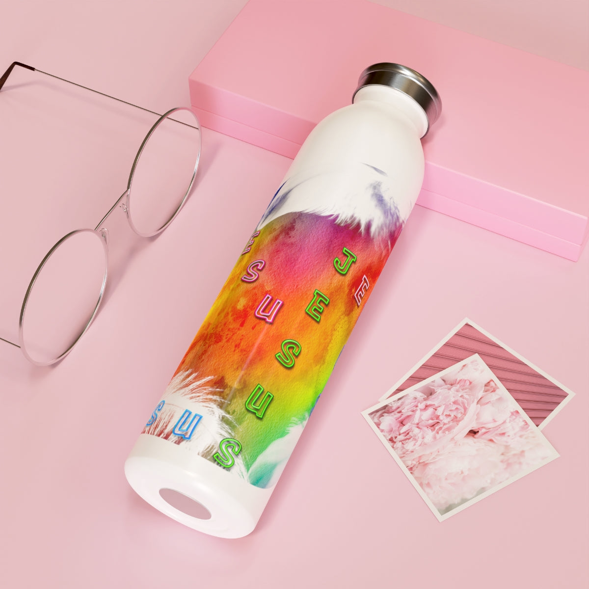 JESUS JESUS FEATHER (Slim Water Bottle)